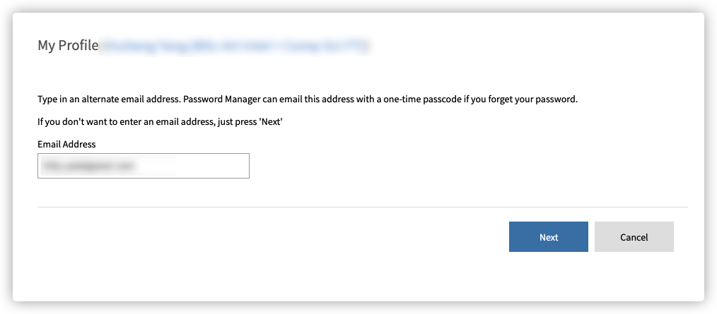 Binding Personal Email